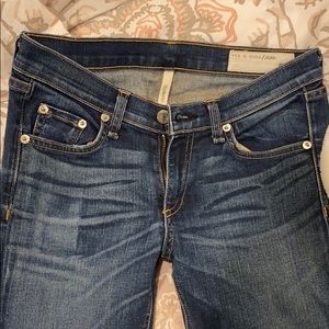 Rag & Bone stretchy distressed denim